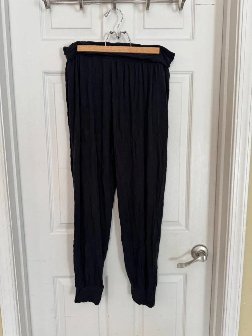 Athleta Black Studio Jogger Yoga Style Activewear Pants 446680 Large Comfort - Picture 6 of 11